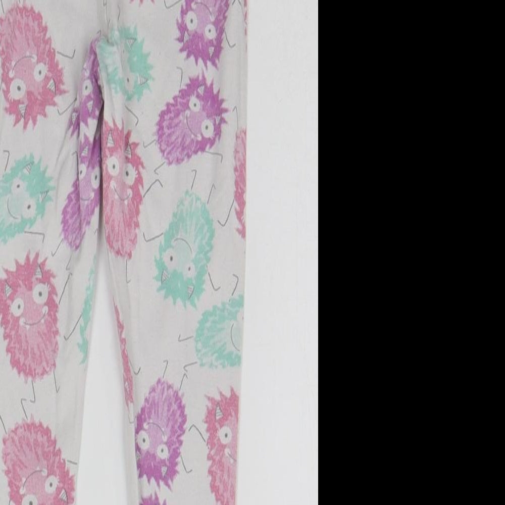 Very Girls White Geometric Top Pyjama Pants Size 6 Years - MONSTER