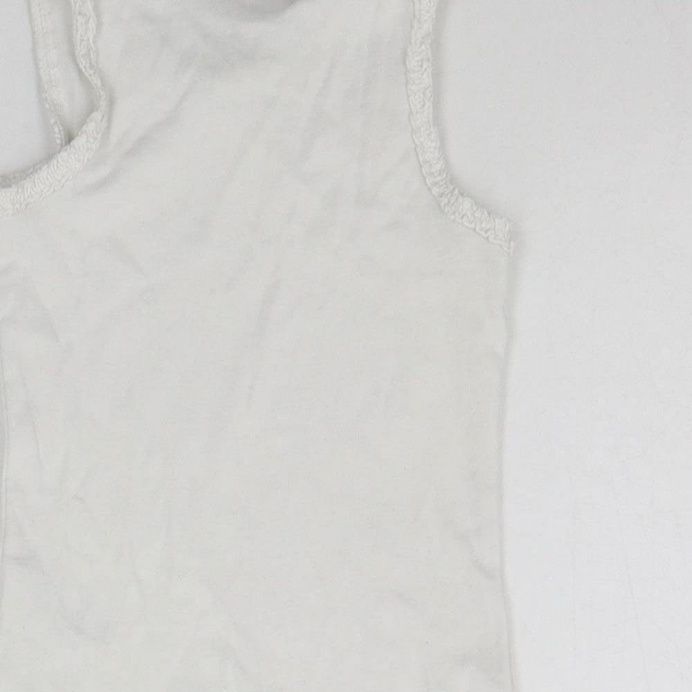 NEXT Baby White Basic Tank Size 12-18 Months