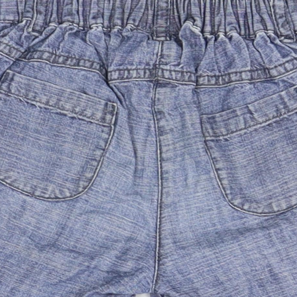Next Girls Blue Cropped Trousers Size 12-18 Months - SHORTS