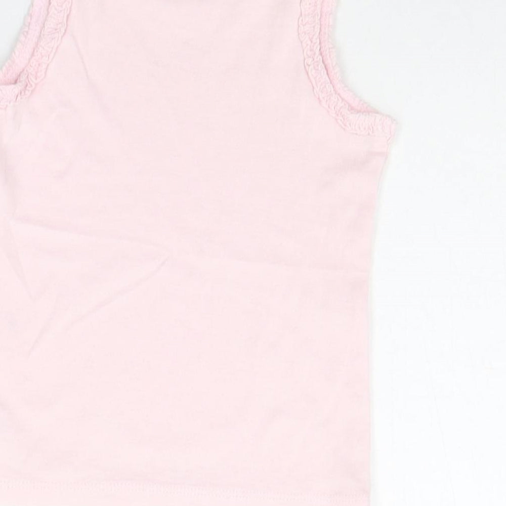 NEXT Girls Pink Basic Tank Size 12-18 Months