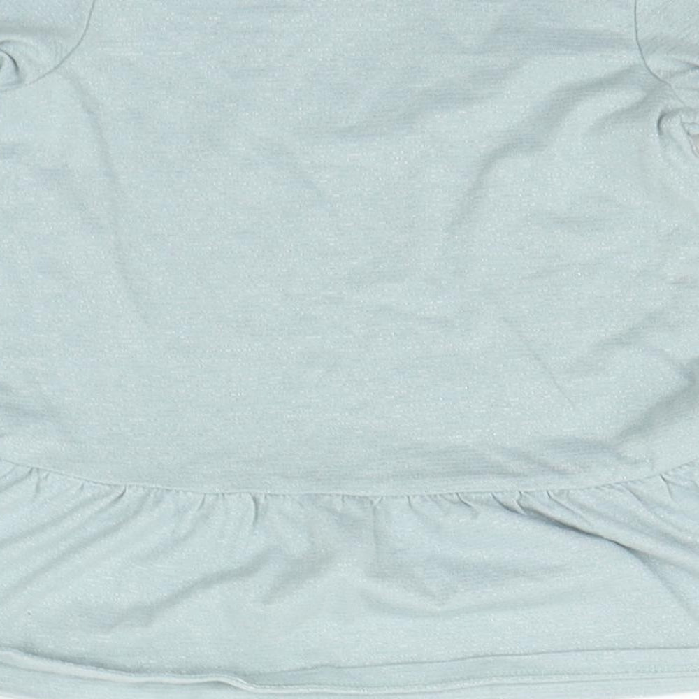 H&M Girls Green Basic T-Shirt Size 12-18 Months