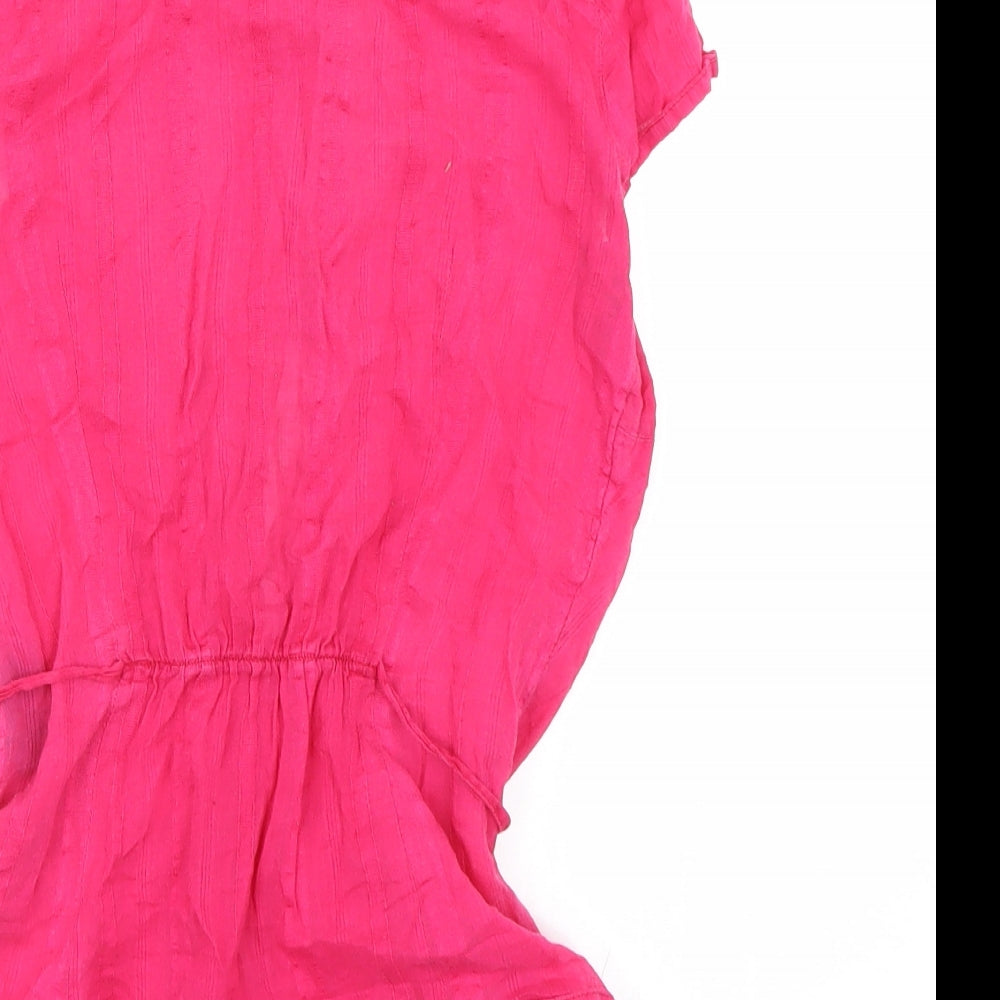 H&M Womens Pink Basic Button-Up Size 4