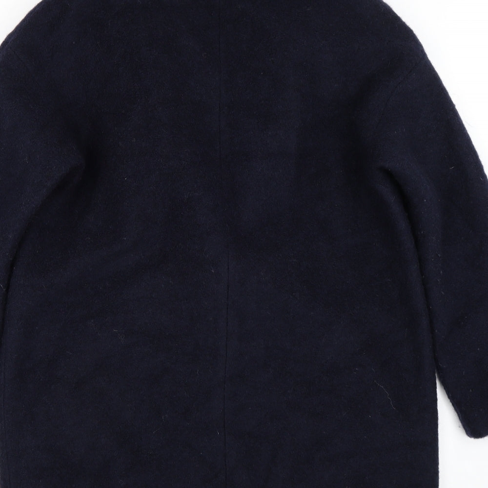 Dorothy Perkins Womens Blue Overcoat Coat Size 14