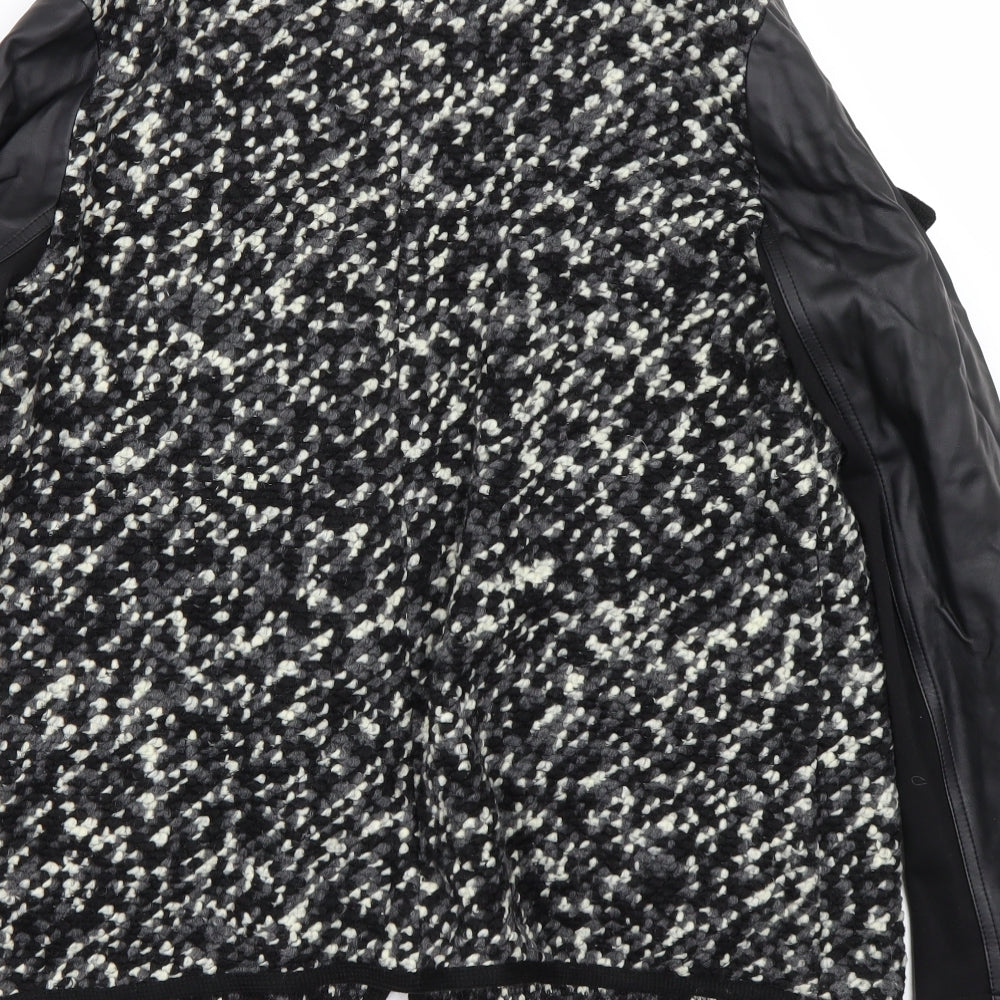Saviour Womens Black Polka Dot Cardigan Jumper Size 12