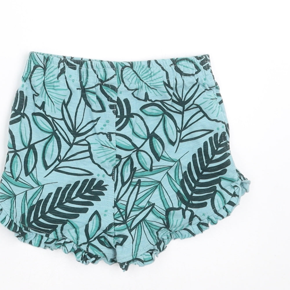 NEXT Baby Blue Floral Trousers Size 12-18 Months - shorts