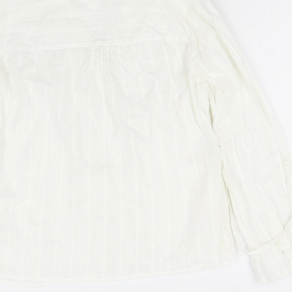 Debenhams Womens Ivory Basic Button-Up Size 12