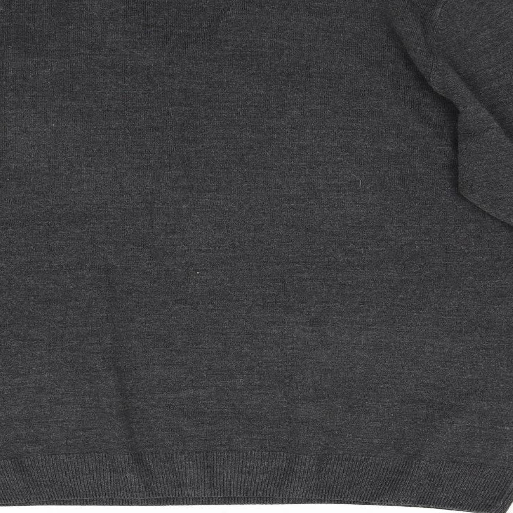 Marks & Spencer Mens Grey Knit Pullover Jumper Size L