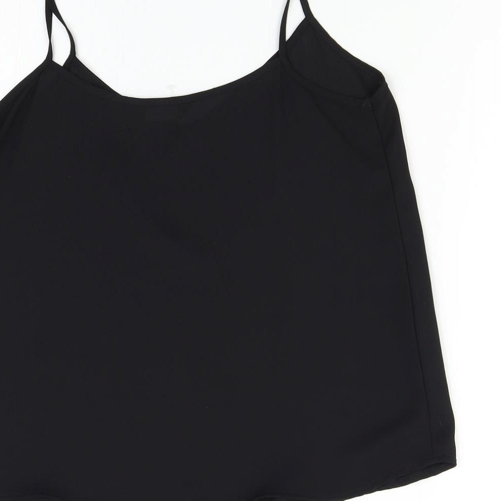 New Look Womens Black Camisole Tank Size 10