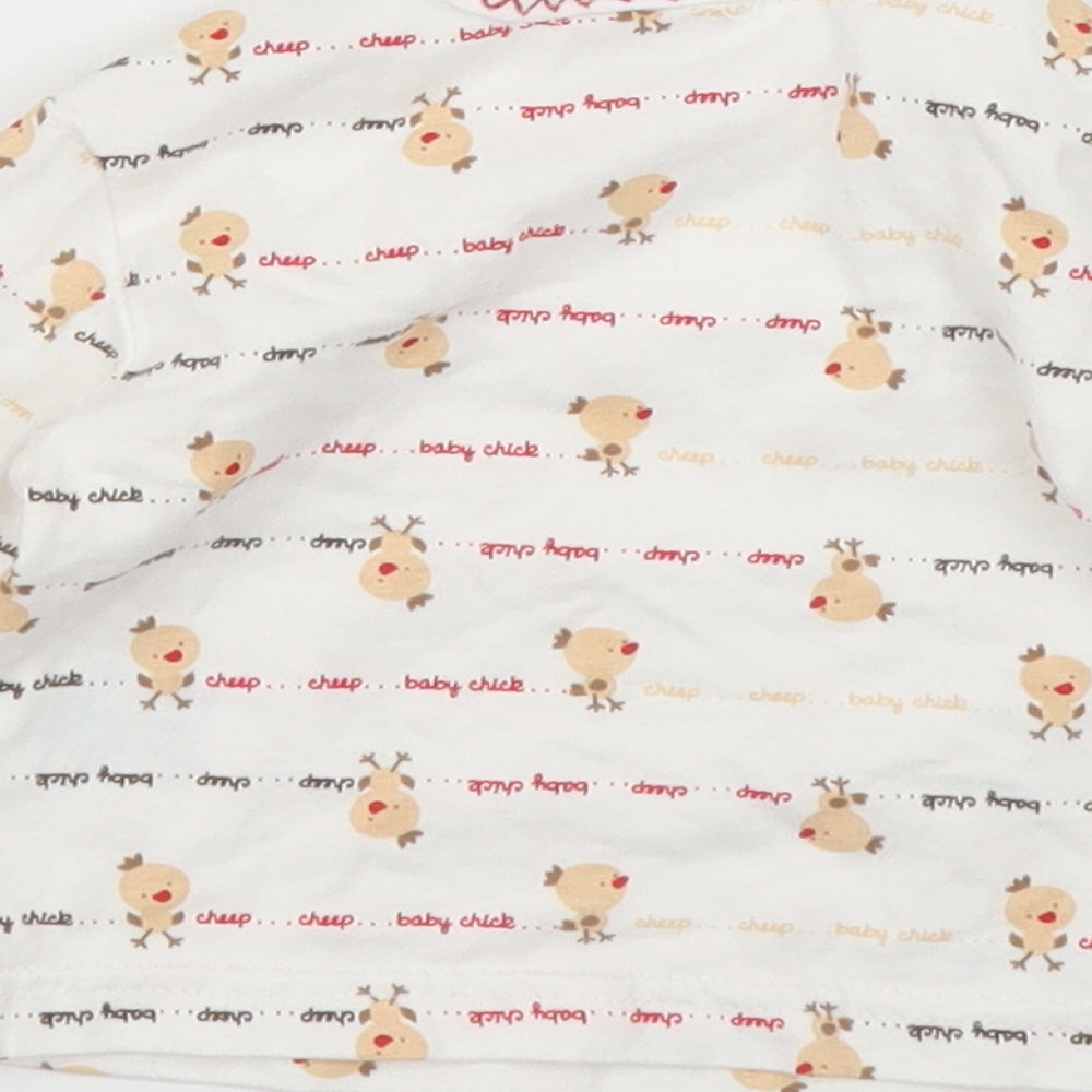 Zip Zap Baby White Basic T-Shirt Size 0-3 Months
