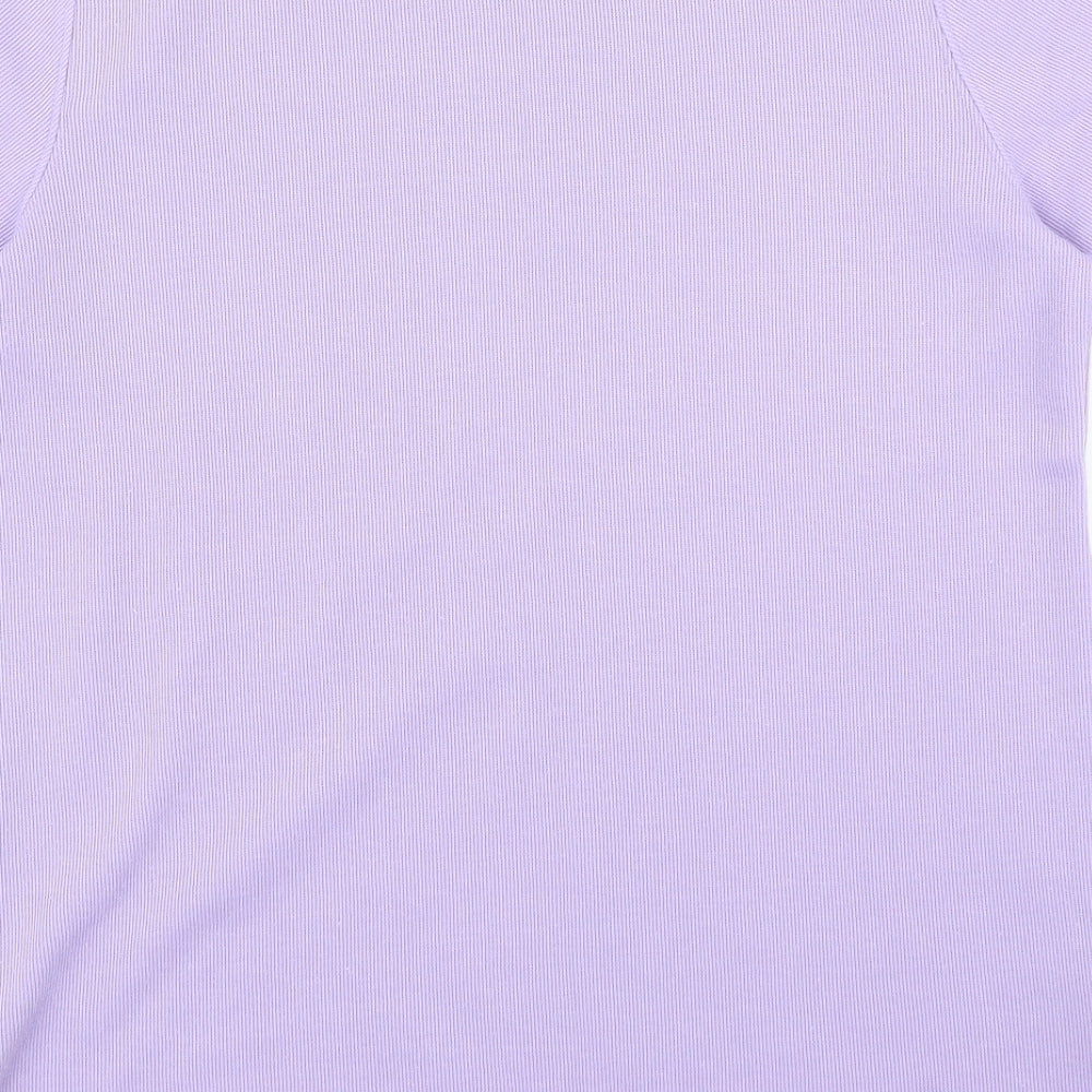 Preworn Womens Purple Basic T-Shirt Size XS