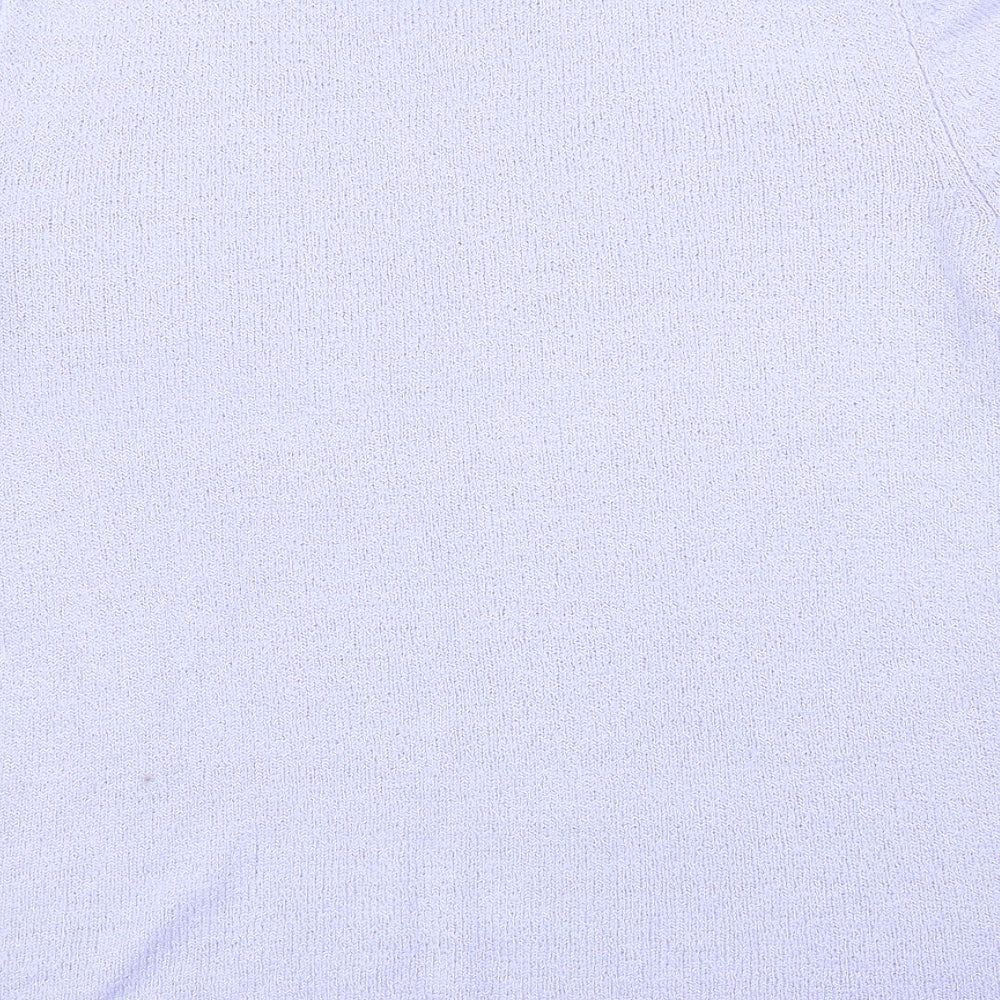 BM Womens Purple Basic T-Shirt Size S
