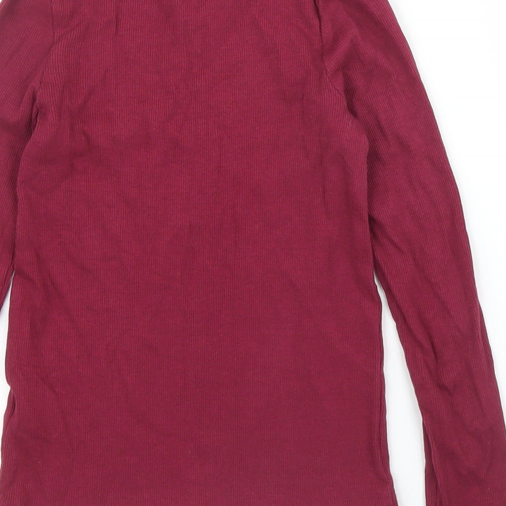 Nutmeg Girls Purple Basic T-Shirt Size 7 Years