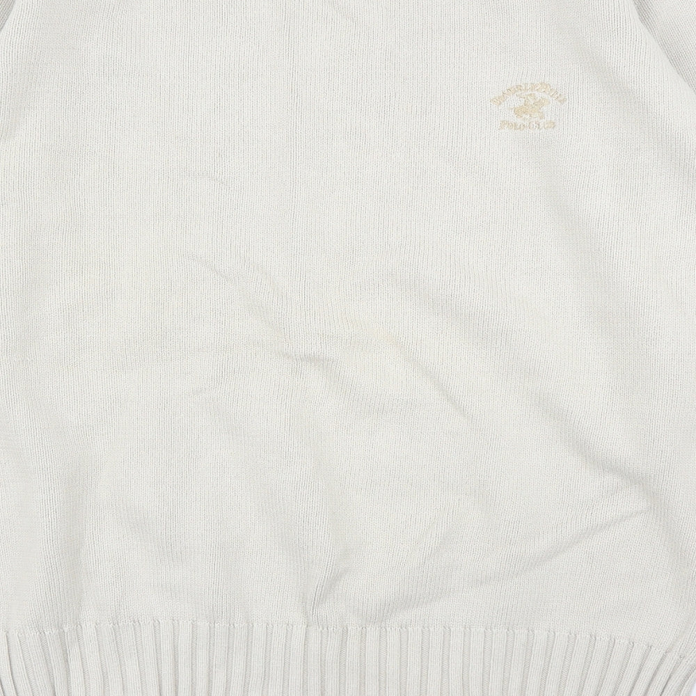 Beverley Hills Mens Beige Pullover Jumper Size XL