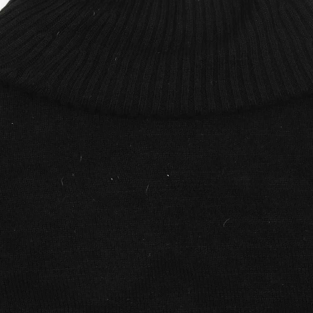 Divided Womens Black Jacket Poncho Size S