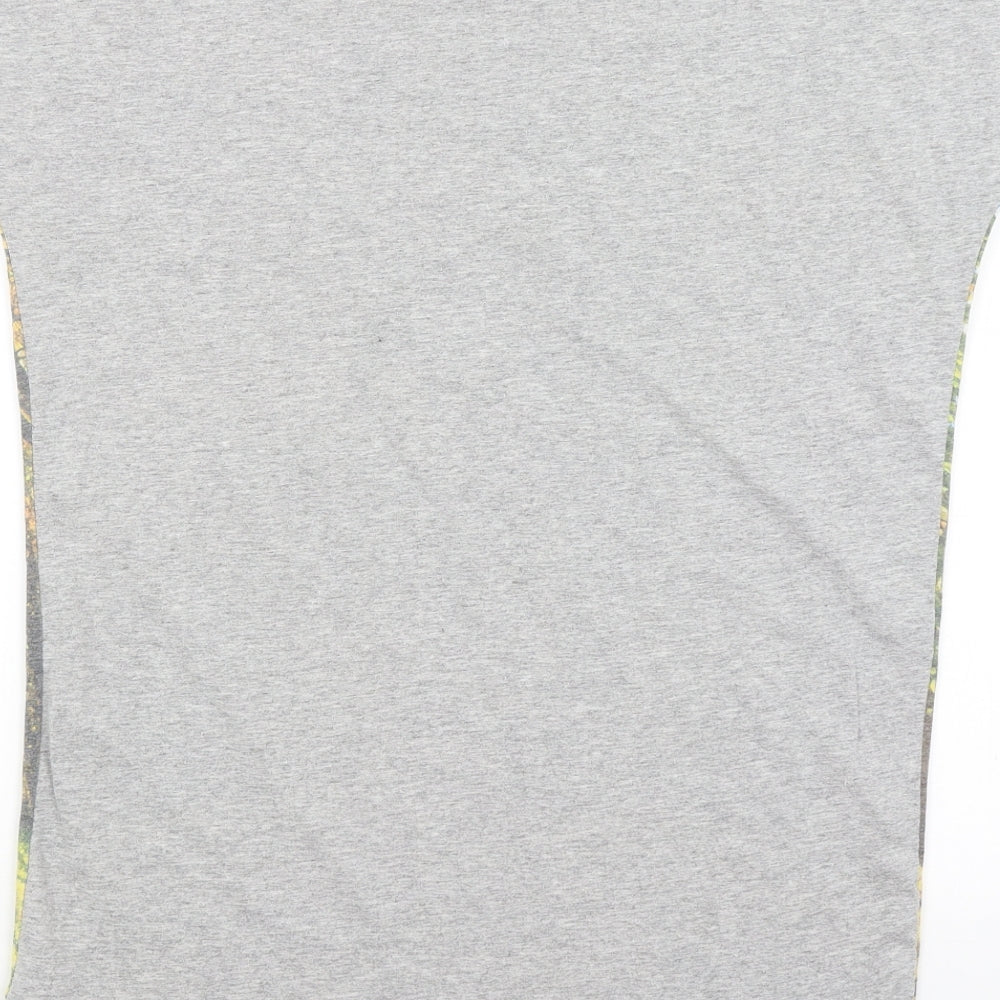 Love To Lounge Womens Grey Solid Top Nightshirt Size S - Find Your Own Way