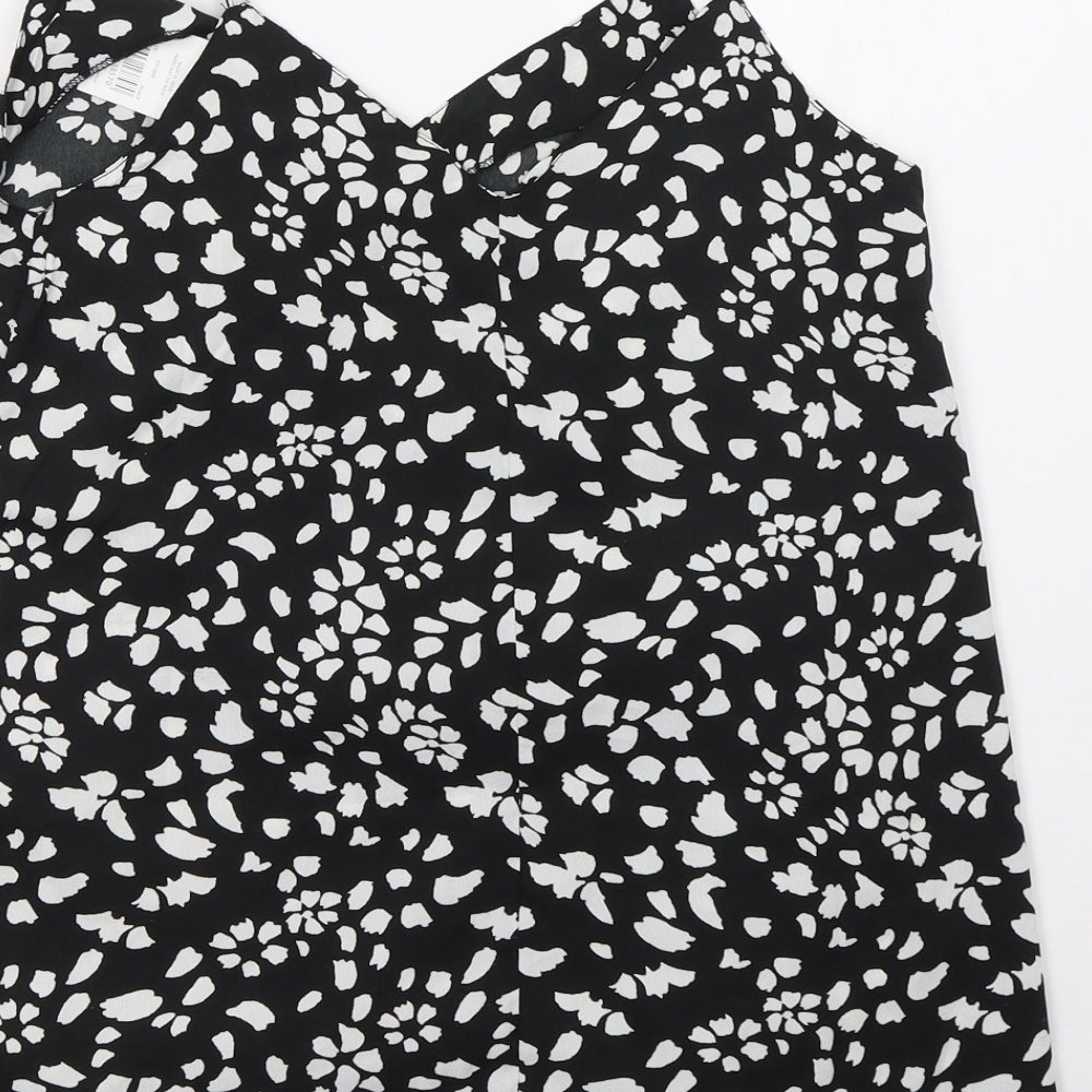 pep*co Womens Black Polka Dot Basic Tank Size 10