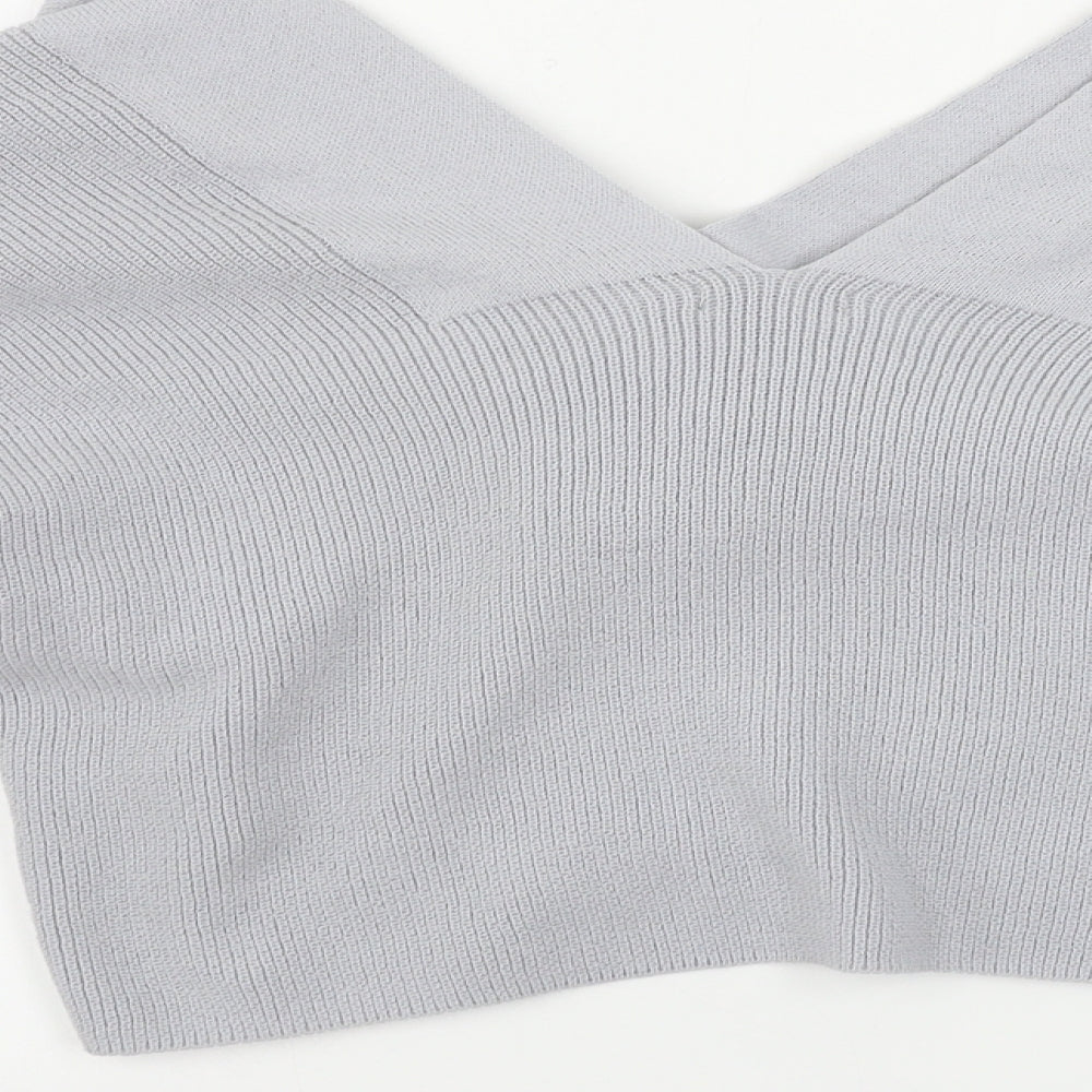 Boohoo Womens Grey Pullover Jumper Size M
