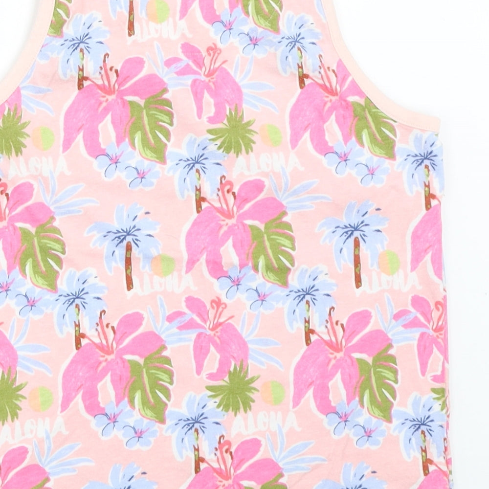 Marks & Spencer Girls Pink Basic Tank Size 9-10 Years