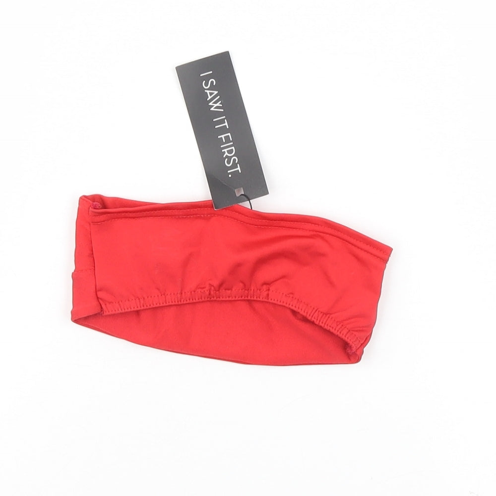 I SAW IT FIRST Womens Red Cropped Tank Size 4 - Bikini top