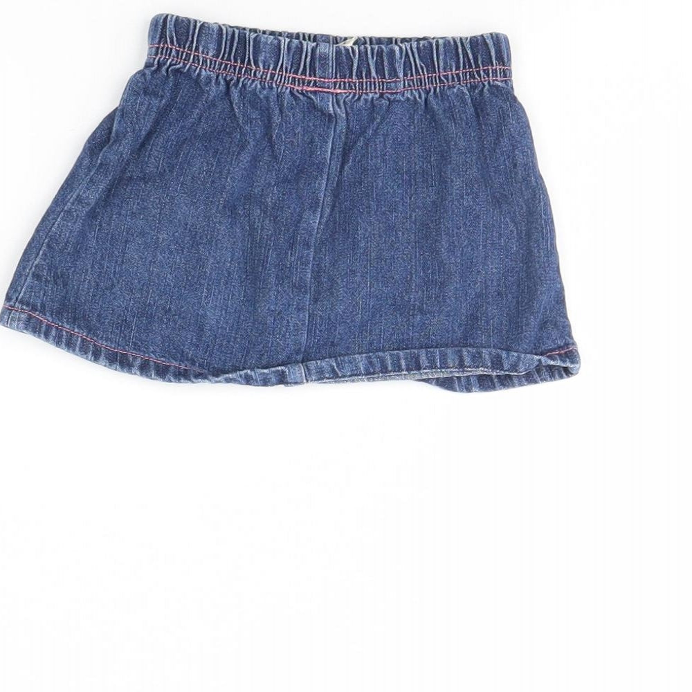 Tiny Ted Girls Blue Denim Mini Skirt Size 3-6 Months