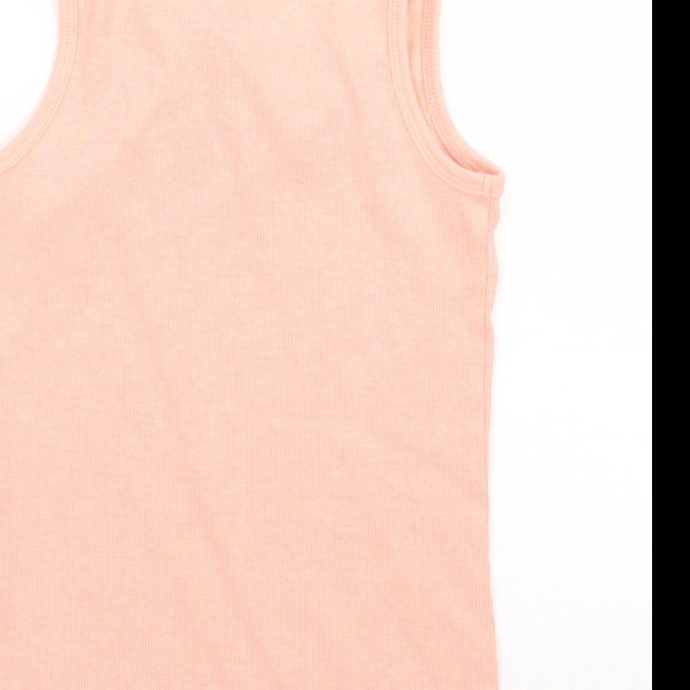 NEXT Girls Orange Basic Tank Size 7 Years