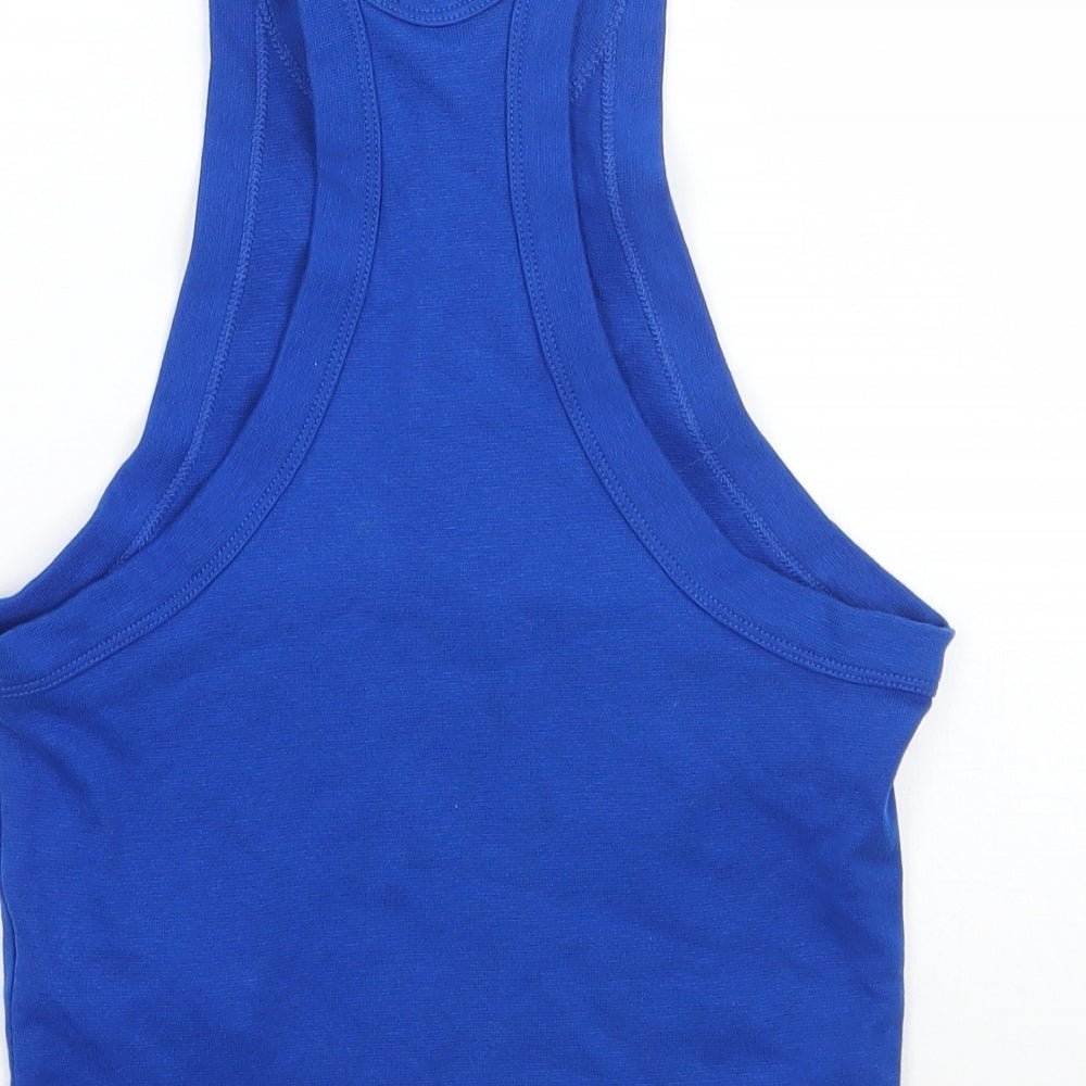 Topshop Womens Black Cropped Tank Size 6