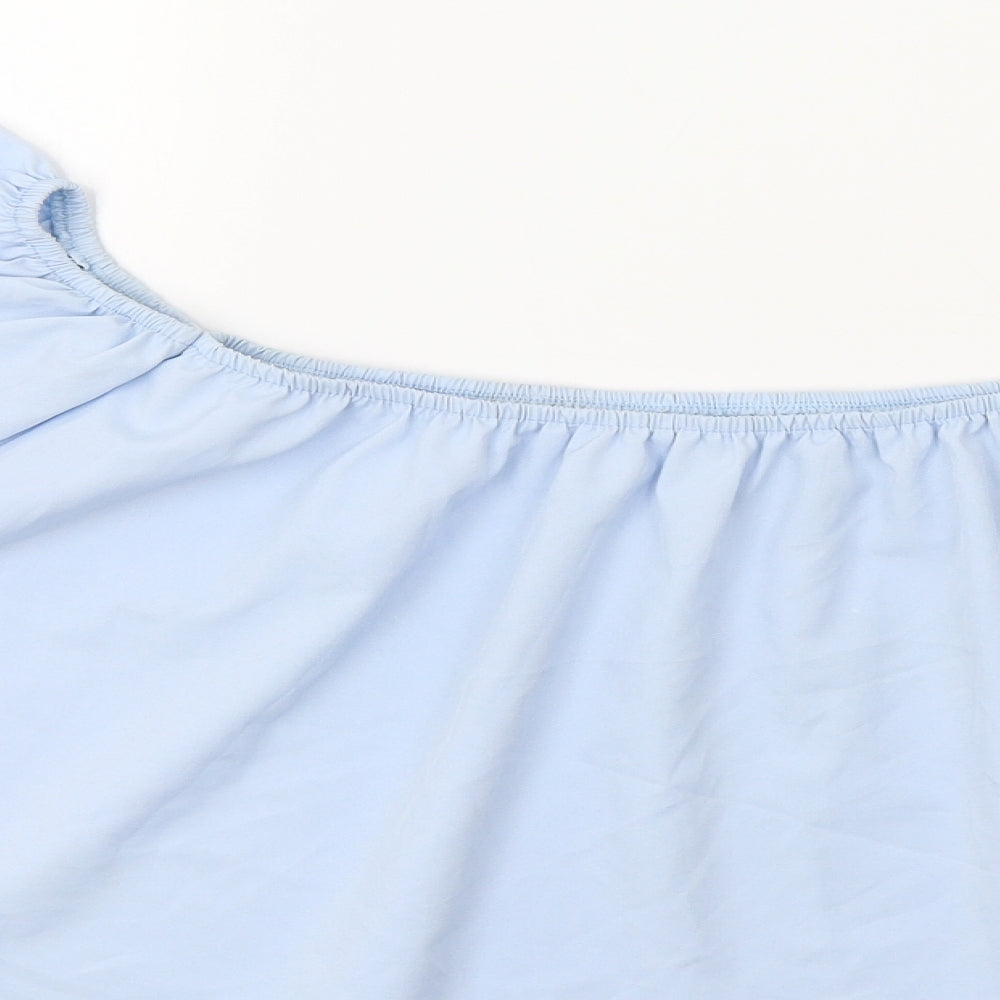 Preworn Womens Blue Basic Blouse Size M