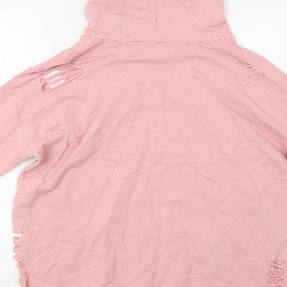 Select Womens Pink Pullover Hoodie Size 8
