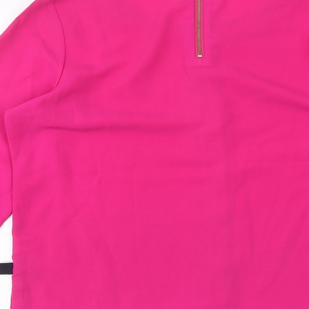 Preworn Womens Pink Basic T-Shirt Size 10