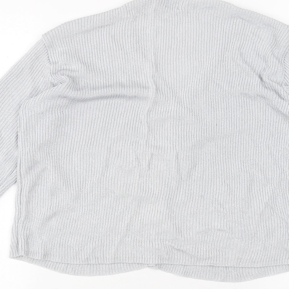 Gap Womens Silver Cardigan Jumper Size L