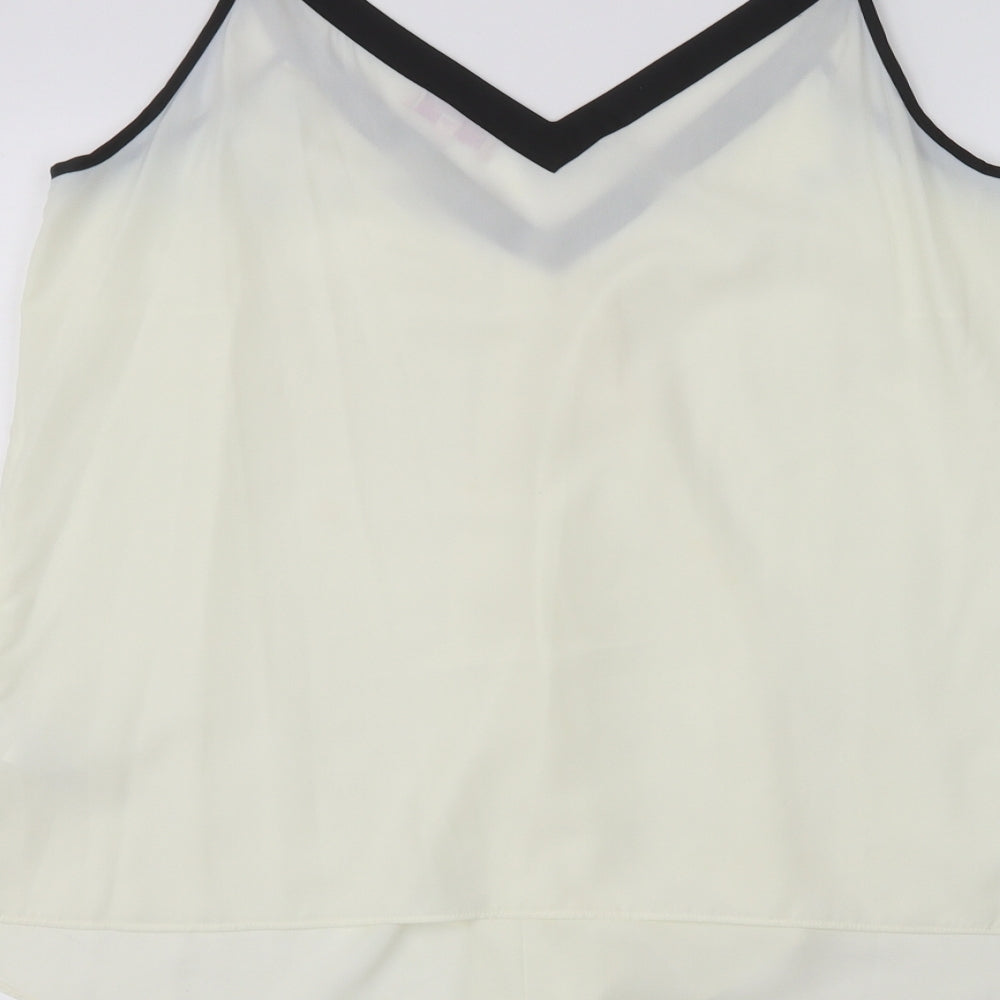 Per Una Womens White Basic Blouse Size 16
