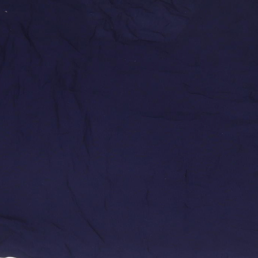 Papaya Womens Blue Basic T-Shirt Size 10