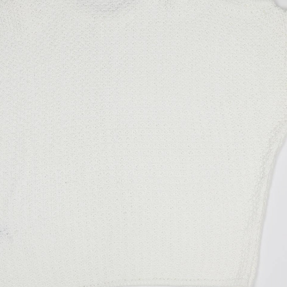 NEXT Womens White Basic T-Shirt Size S