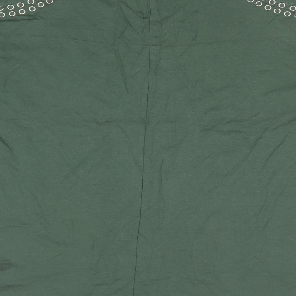 Select Womens Green Basic T-Shirt Size 10