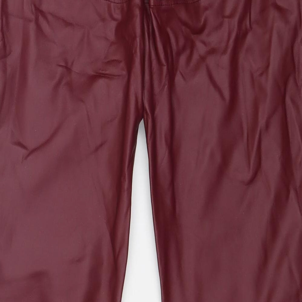 Preworn Womens Red Skinny Jeans Size L L27 in