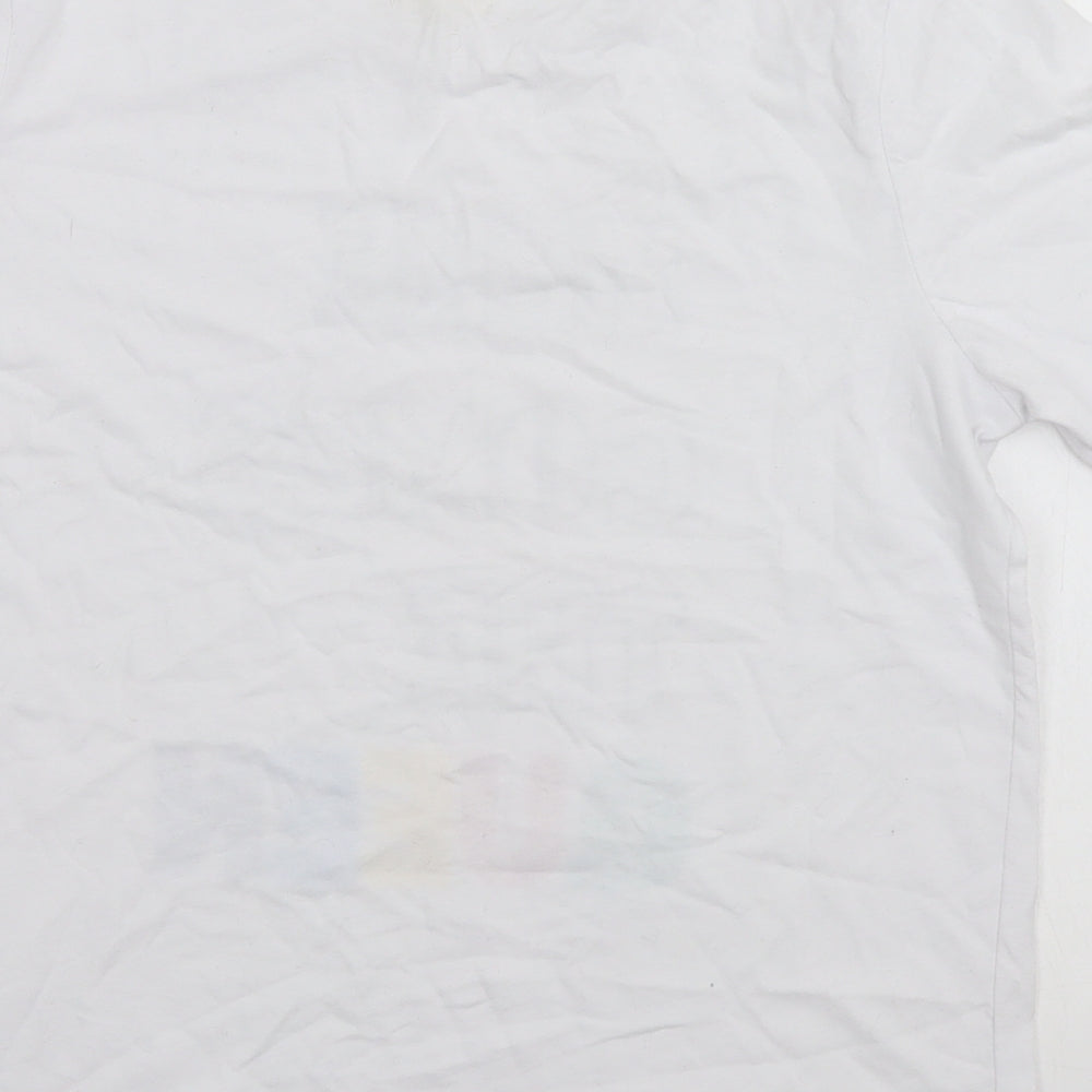 DREAM Womens White Basic T-Shirt Size 12 - Here comes the Queen