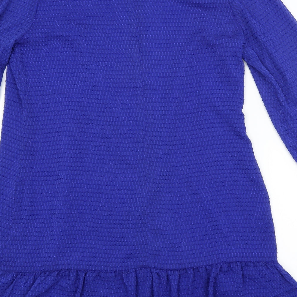 Yumi Womens Blue Pencil Dress Size 14