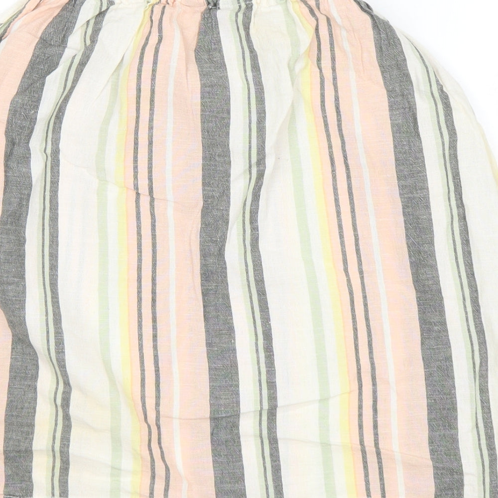 NEXT Womens Multicoloured Striped Basic Tank Size 12