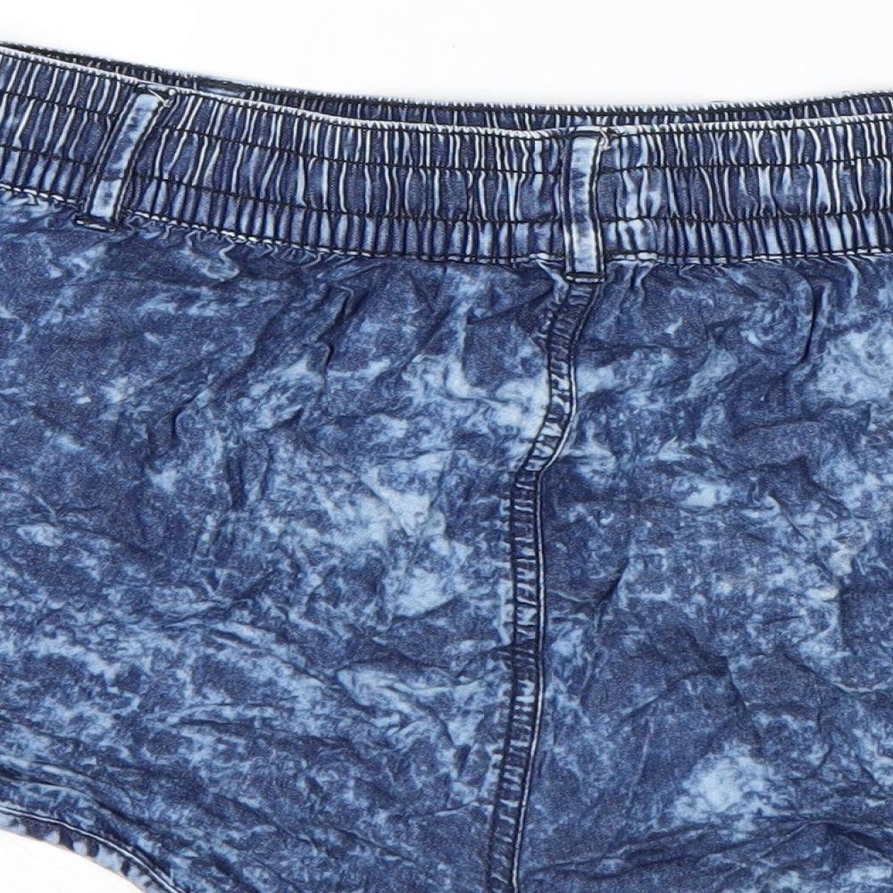Select Womens Blue Hot Pants Shorts Size 10