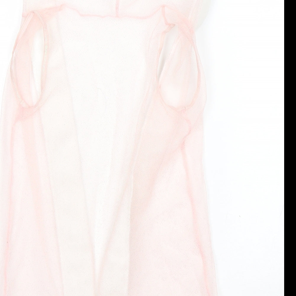 George Girls Pink Polka Dot Gown Size 3-4 Years
