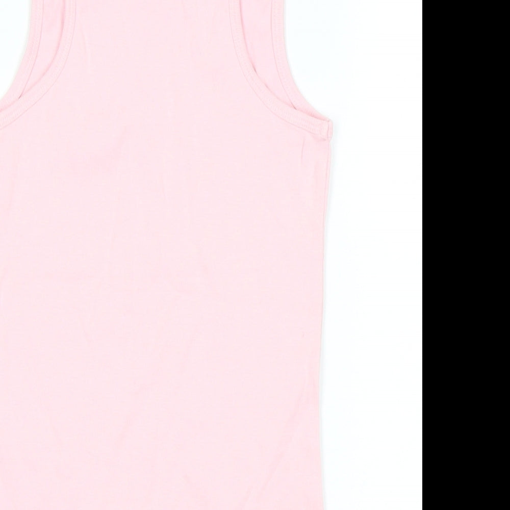 NEXT Girls Pink Basic Tank Size 9 Years