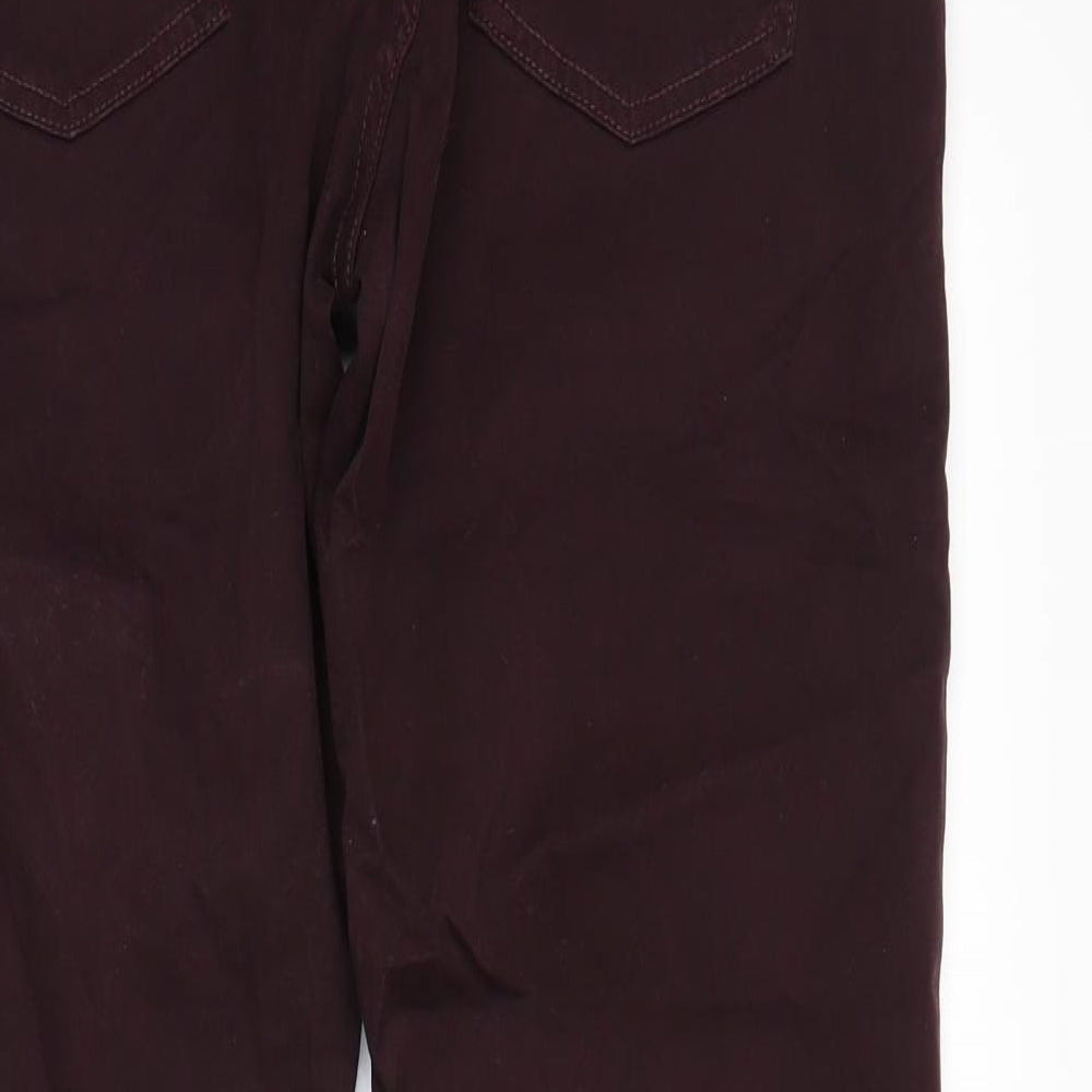 Next Womens Purple Chino Trousers Size 34 L31 in