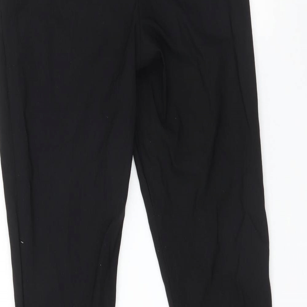 Preworn Womens Black Trousers Size 8 L27 in