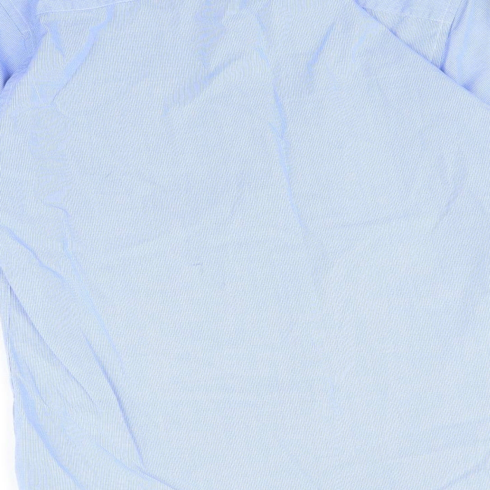 Primark Mens Blue Button-Up Size 14.5