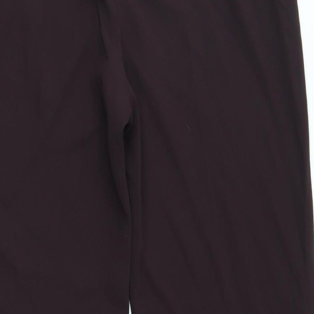 anne Brookes Womens Red Trousers Size 14 L27 in