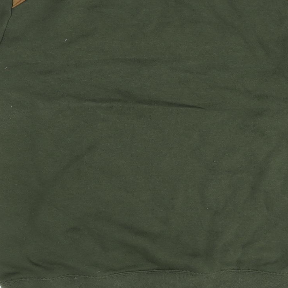 H&M Mens Green Pullover Jumper Size S