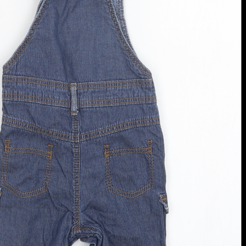 George Boys Blue Denim Dungaree Outfit/Set Size 3-6 Months