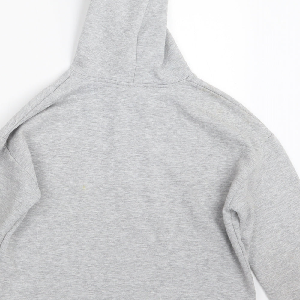 New Look Girls Grey Pullover Hoodie Size 12-13 Years