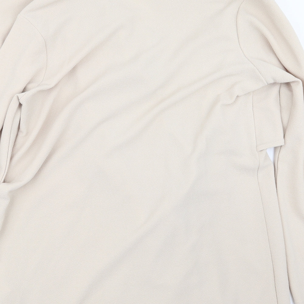 Boohoo Womens Beige Jacket Size 14