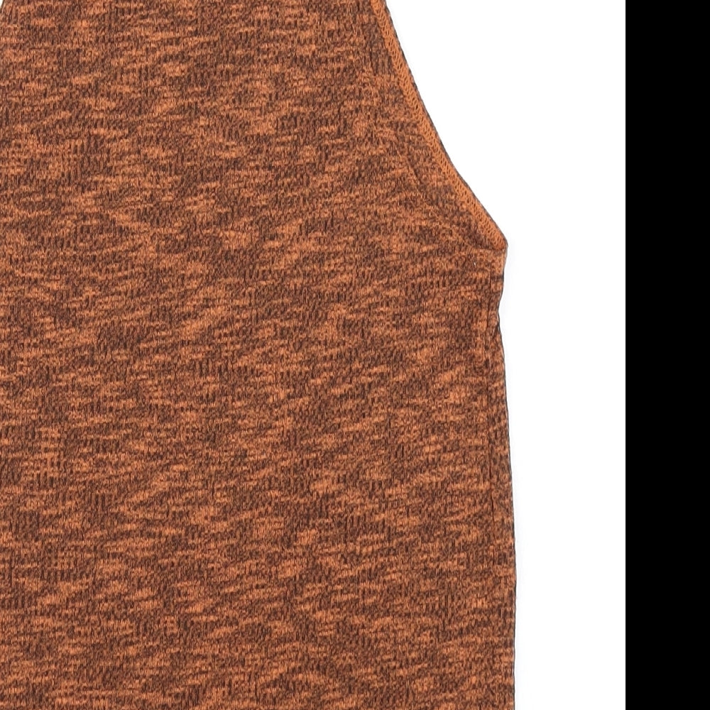 Topshop Womens Brown Basic Tank Size 8